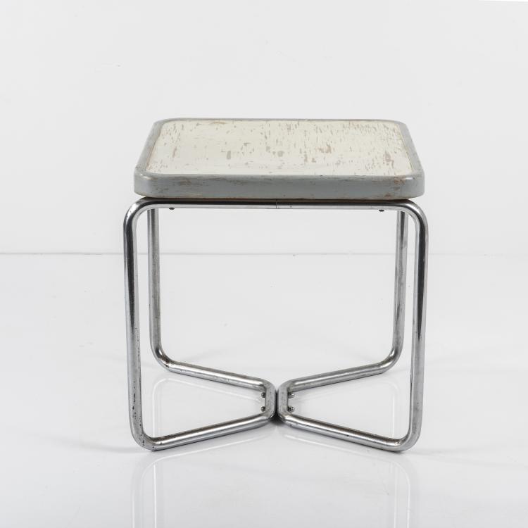 Hauptbild zu Objekt, Stool 'B 56', c. 1930, Thonet, Frankenberg, 145A 82