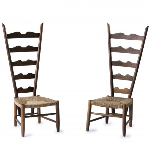 Two highback chairs, c. 1939