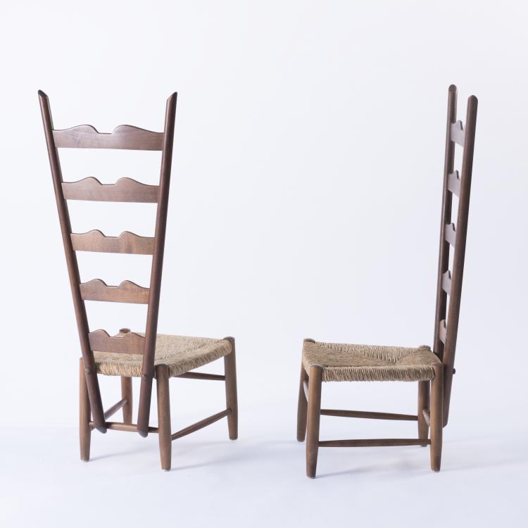 Bild 1 zu Objekt, Two highback chairs, c. 1939, Gio Ponti, Italien, 146B 162