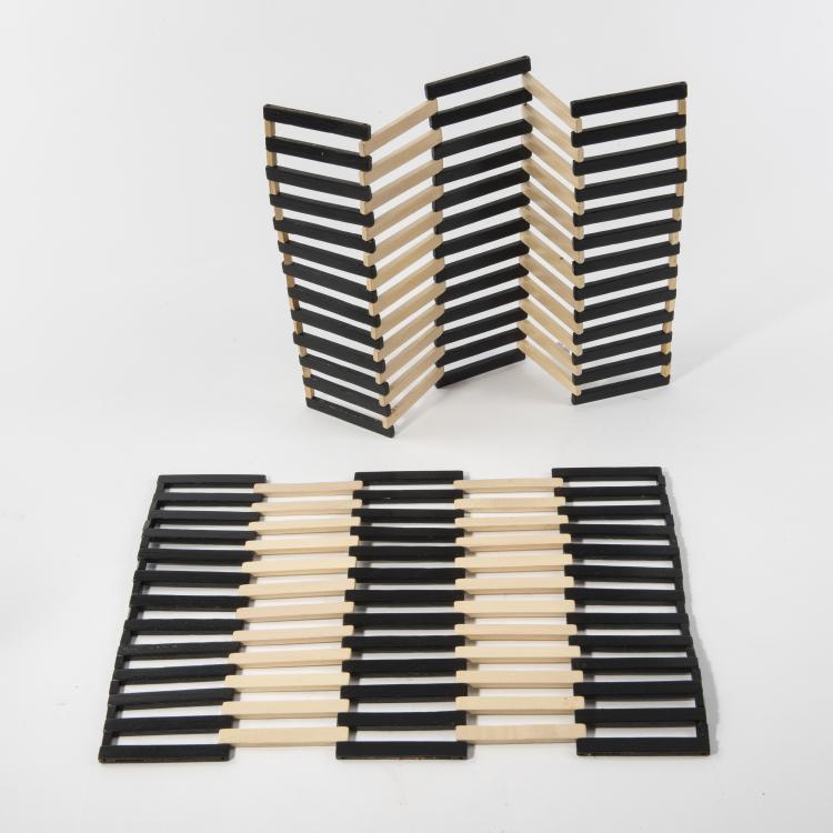 Hauptbild zu Objekt, 2 placemats, 1950s, Anni Albers (in the style of), 146C 509