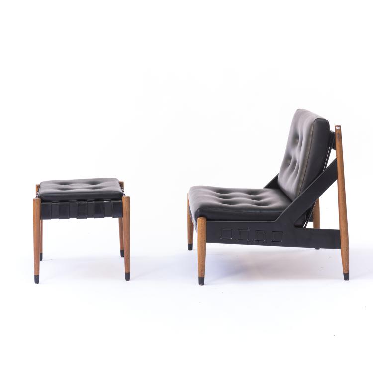 Bild 1 zu Objekt, 'SE 12' easy chair, 'SE 120' ottoman, Wilde & Spieth, Esslingen, 145A 162