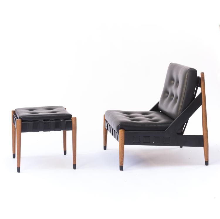 Bild 2 zu Objekt, 'SE 12' easy chair, 'SE 120' ottoman, Wilde & Spieth, Esslingen, 145A 162