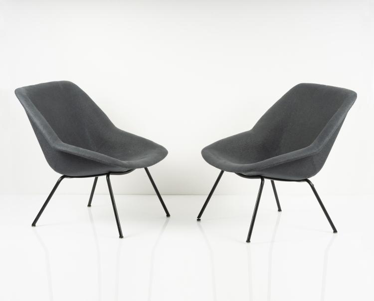 Hauptbild zu Objekt, Zwei Armlehnsessel, 1955, Knoll, Walter, Herrenberg, 145A 148