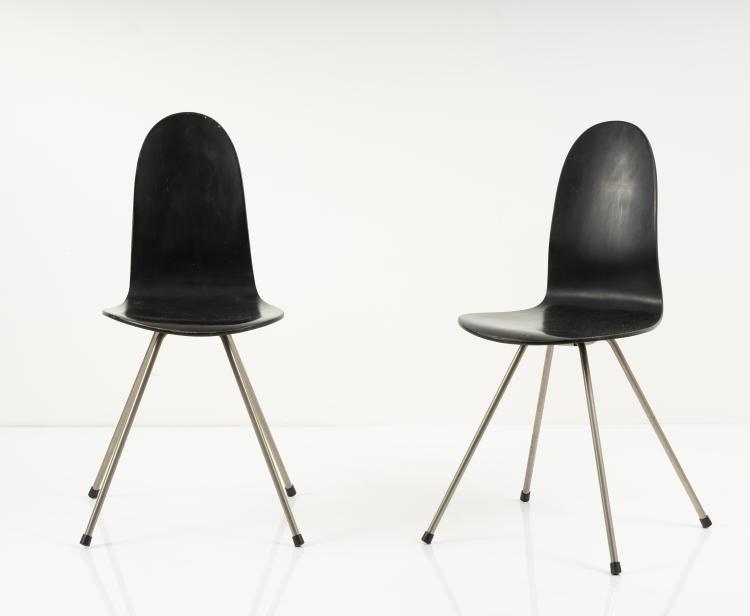Hauptbild zu Objekt, Two '3102' - 'Tongue' chairs, 1955, Hansen Fritz, Aller&oslash;d, 146C 533