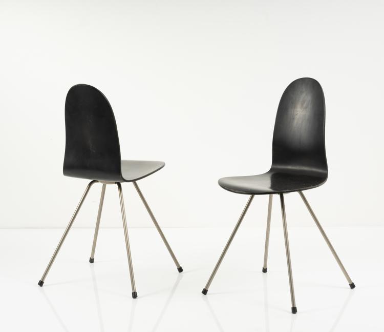 Bild 1 zu Objekt, Two '3102' - 'Tongue' chairs, 1955, Hansen Fritz, Aller&oslash;d, 146C 533