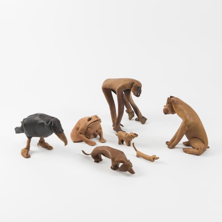 Hauptbild zu Objekt, Seven toy animals, 1960s, Deru, Wiesbaden, 146C 593