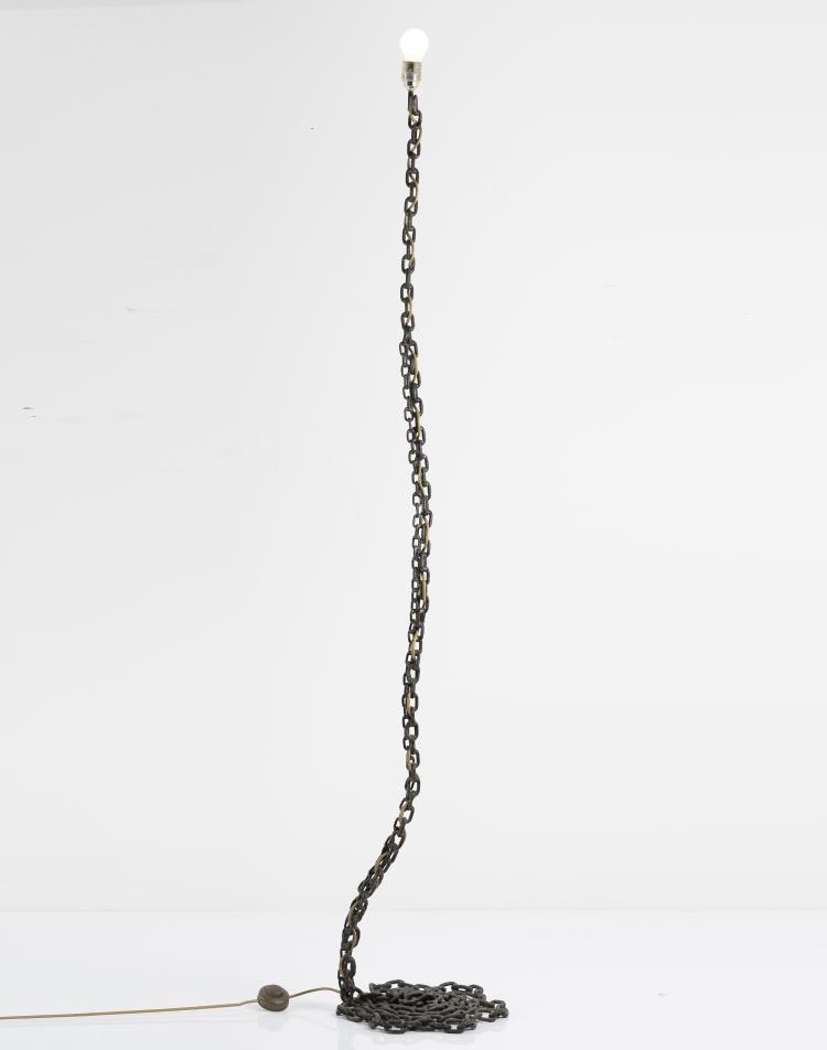 Hauptbild zu Objekt, Floor light 'Privatlampe des K&uuml;nstlers II', 1989, Meta-Memphis, Mailand, 146C 670