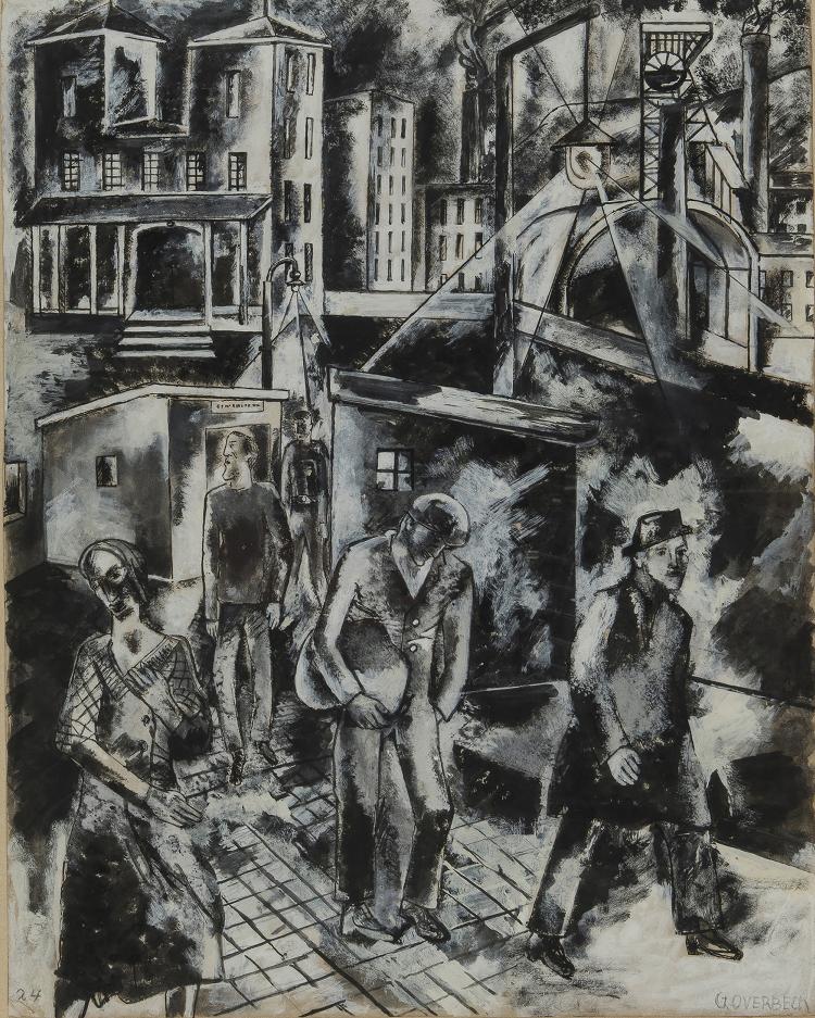 Hauptbild zu Objekt, Ohne Titel (Sta&szlig;enszene in Dortmund), 1924, 146E 955