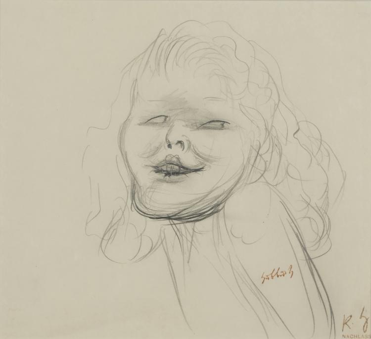 Hauptbild zu Objekt, Ohne Titel (Lachendes M&auml;dchen), ca. 1930-1932, 146E 944