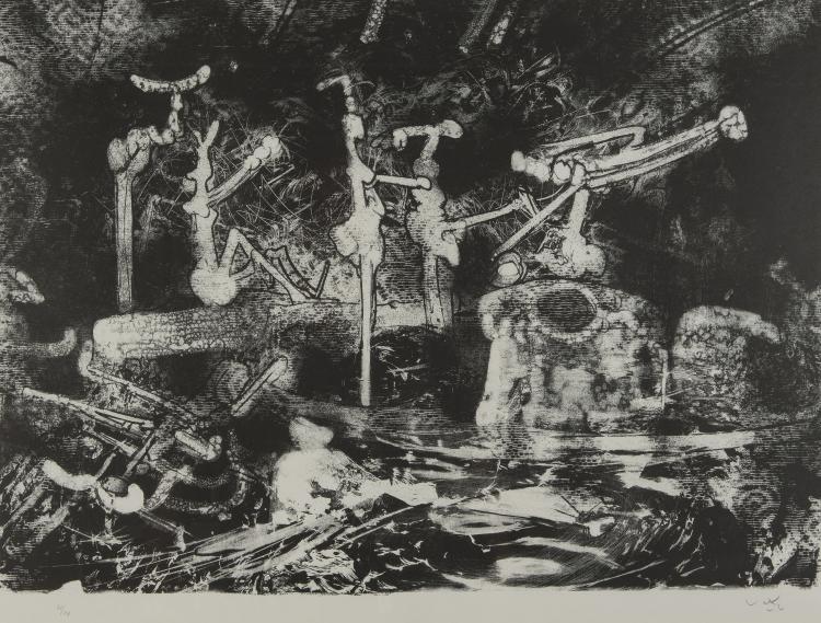 Bild 4 zu Objekt, Mappenwerk 'Le acque d'Arno' nach sechs Versen von Dante, 1970, 146E 951