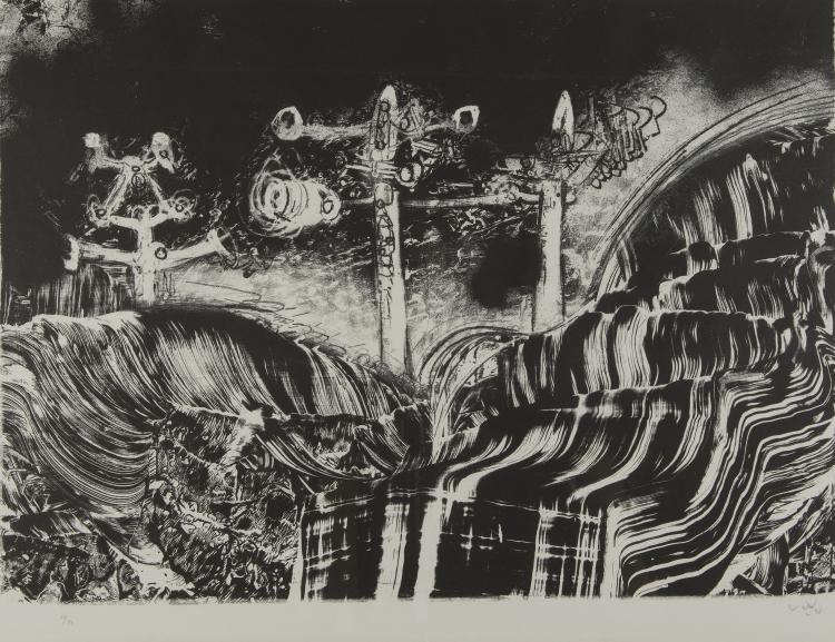 Bild 5 zu Objekt, Mappenwerk 'Le acque d'Arno' nach sechs Versen von Dante, 1970, 146E 951