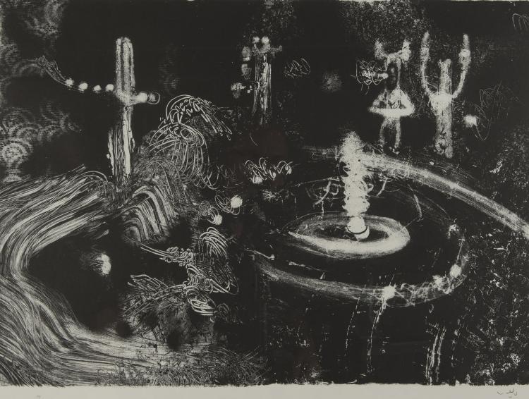 Bild 7 zu Objekt, Mappenwerk 'Le acque d'Arno' nach sechs Versen von Dante, 1970, 146E 951