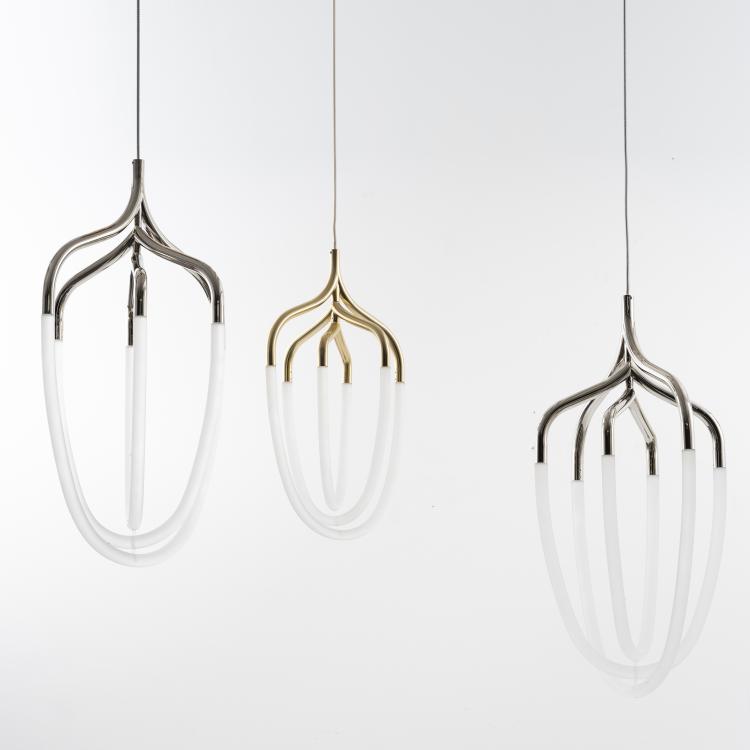 Hauptbild zu Objekt, Three 'Hadron' ceiling lights, 2014, Bodo Sperlein Studio, London, 146C 684