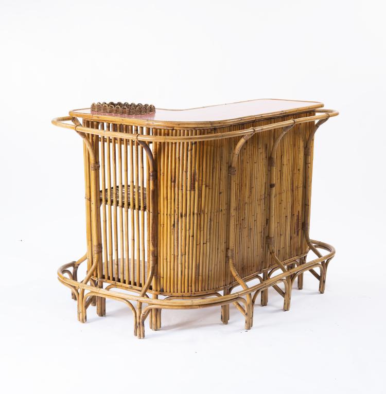 Bild 3 zu Objekt, Bar mit drei Barhockern, um 1955, Bonacina, Vittorio, Como (zugeschrieben), 146B 227