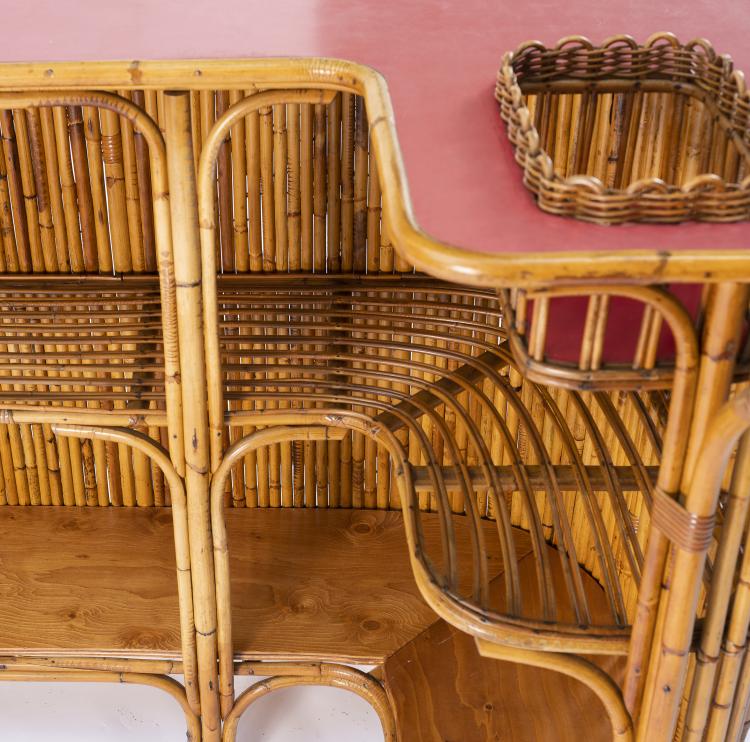 Bild 6 zu Objekt, Bar mit drei Barhockern, um 1955, Bonacina, Vittorio, Como (zugeschrieben), 146B 227