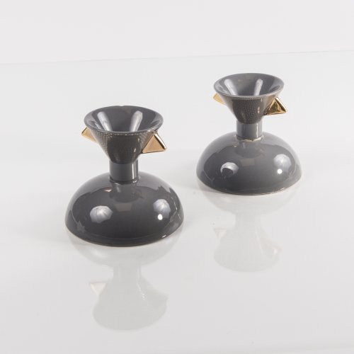 Two 'D Nefertiti' egg cups, 1981