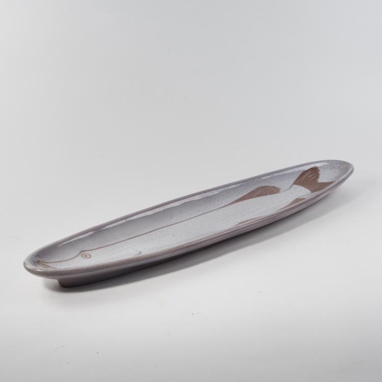 Bild 1 zu Objekt, Fish platter, 1950s, Poterie Pol Chambost, Frankreich, 146C 579