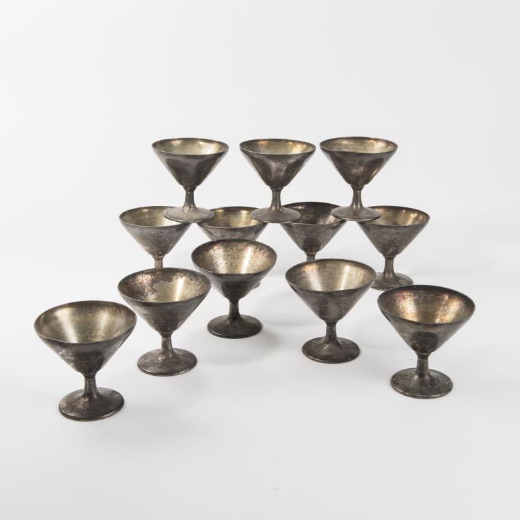 Hauptbild zu Objekt, 12 Dessertschalen, um 1936, Krupp, Arthur, Mailand, 146B 183