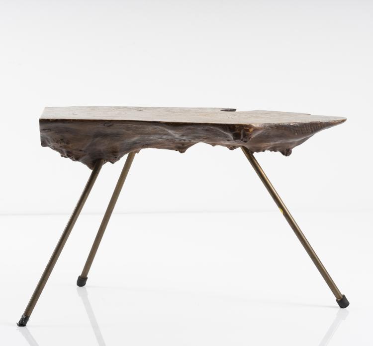 Bild 1 zu Objekt, 'Tree trunk' table, c. 1955, Werkst&auml;tte Carl Aub&ouml;ck, Wien, 146C 532
