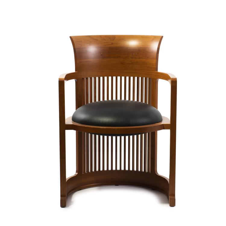 Hauptbild zu Objekt, Armlehnstuhl 'Barrel Chair', 1904/1905, Frank Lloyd Wright, Cassina, Mailand, 149B 276