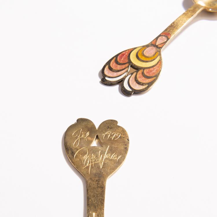 Bild 1 zu Objekt, New Year's spoon and fork, 1972, Michelsen, A., Kopenhagen, 146C 499