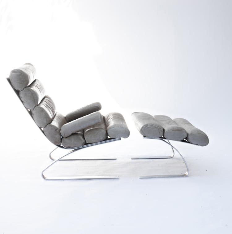 Hauptbild zu Objekt, Chair and stool, 1976, COR, Rheda-Wiedenbr&uuml;ck, 146C 656