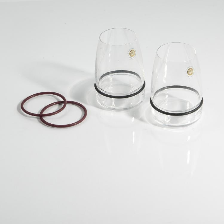 Hauptbild zu Objekt, Two 'Ovio' wine glasses, 1983, Danese, Mailand, 146A 87