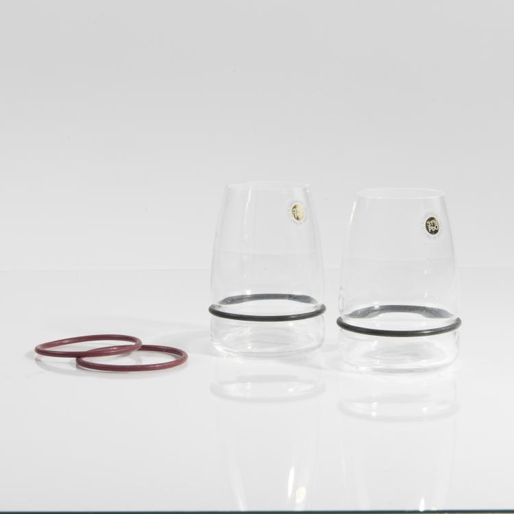 Bild 1 zu Objekt, Two 'Ovio' wine glasses, 1983, Danese, Mailand, 146A 87