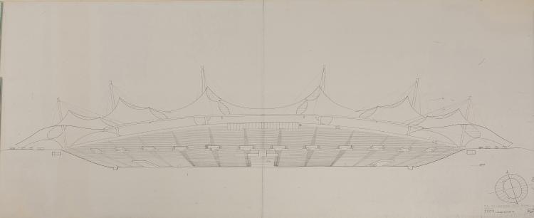 Bild 3 zu Objekt, Architectural plans, 1968/69, Olympiade M&uuml;nchen 1972, 146C 618