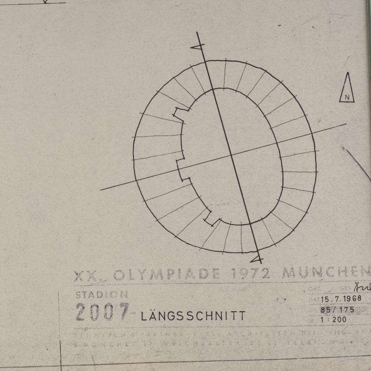 Bild 5 zu Objekt, Architectural plans, 1968/69, Olympiade M&uuml;nchen 1972, 146C 618