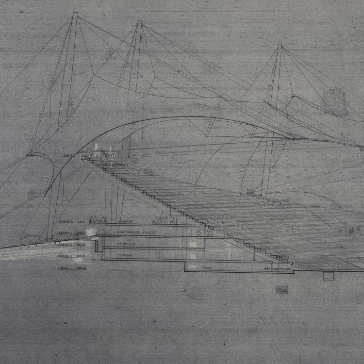 Bild 13 zu Objekt, Architectural plans, 1968/69, Olympiade M&uuml;nchen 1972, 146C 618