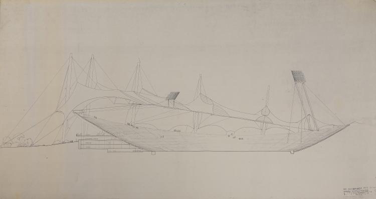 Bild 14 zu Objekt, Architectural plans, 1968/69, Olympiade M&uuml;nchen 1972, 146C 618