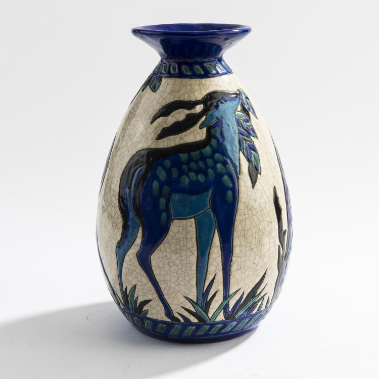 Bild 2 zu Objekt, Vase 'Biches bleues', 1925, Boch Fr&egrave;res, La Louvi&egrave;re, 147B 520