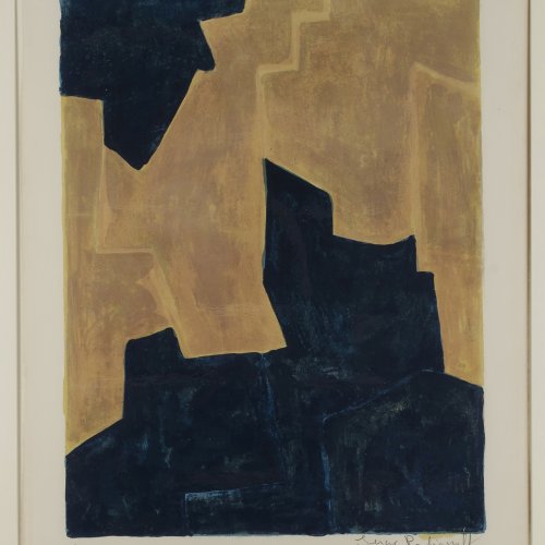 'Composition bleue et orange', 1962