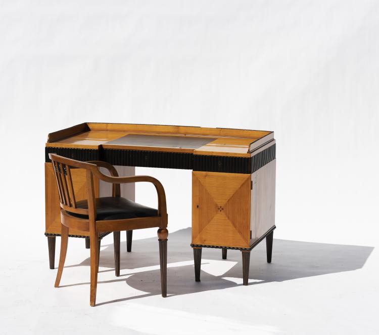 Bild 2 zu Objekt, Schreibtisch mit Armlehnsessel, um 1909, Paul, Bruno (im Stile von), 147B 682