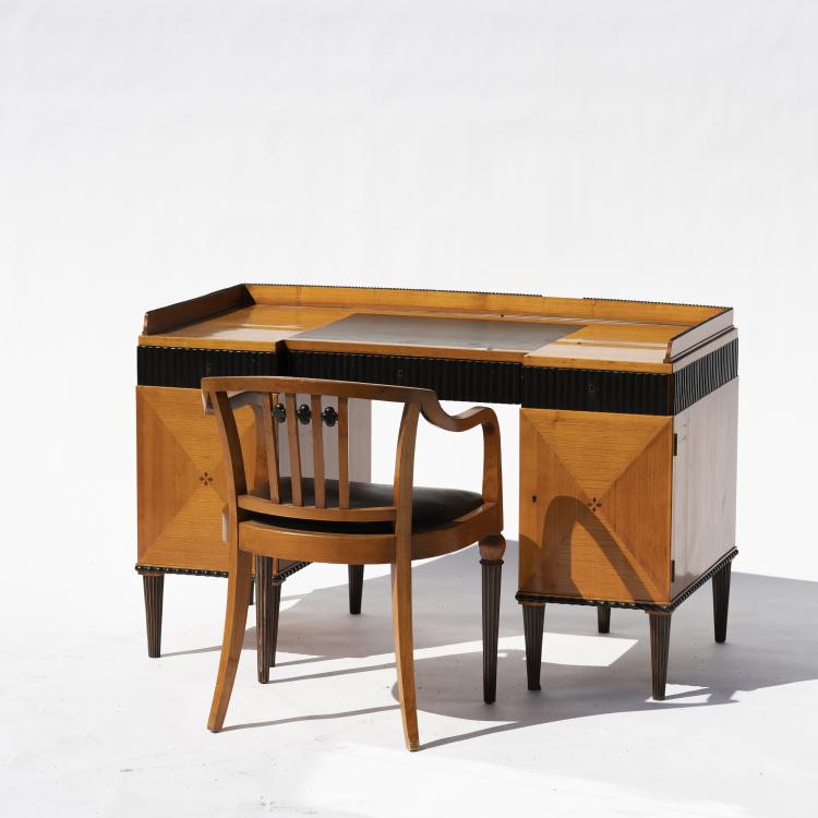 Bild 3 zu Objekt, Schreibtisch mit Armlehnsessel, um 1909, Paul, Bruno (im Stile von), 147B 682