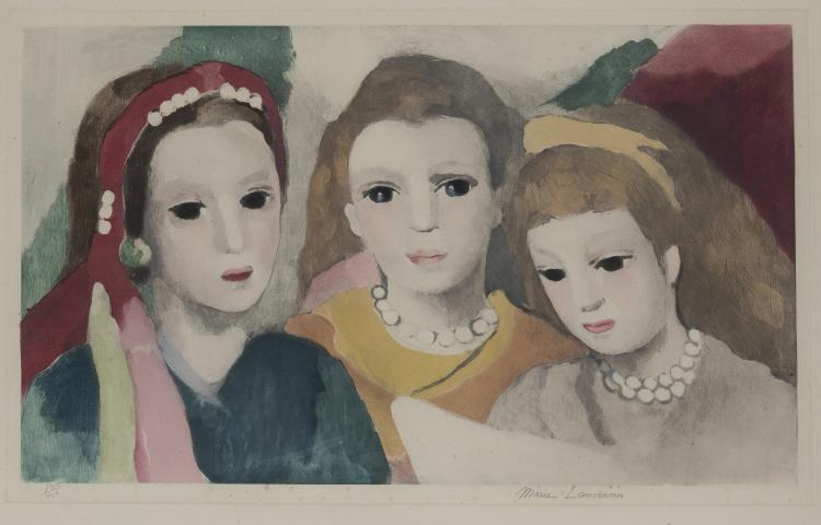 Hauptbild zu Objekt, 'Three decorated girls', 1940s, 148C 503