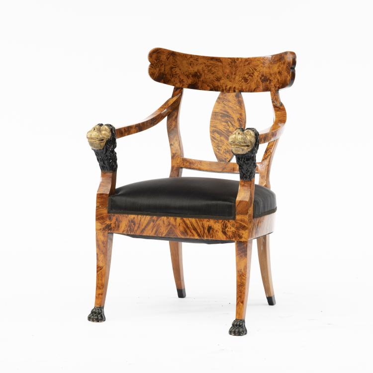 Bild 2 zu Objekt, L&ouml;wenkopf-Sessel, um 1810, Baltikum (zugeschrieben), 147B 623