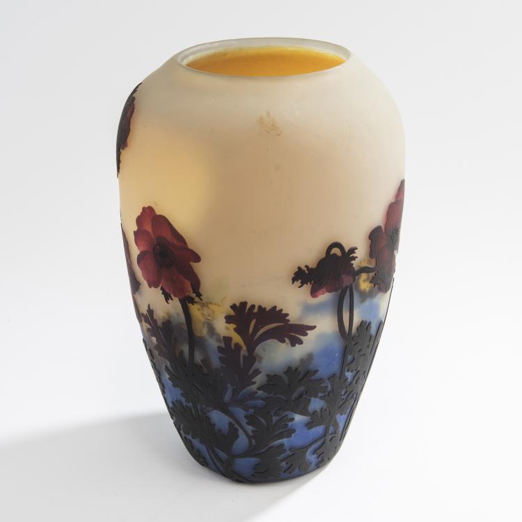 Bild 2 zu Objekt, Gro&szlig;e Vase 'An&eacute;mones', um 1925, Muller Fr&egrave;res, Lun&eacute;ville, 147B 238