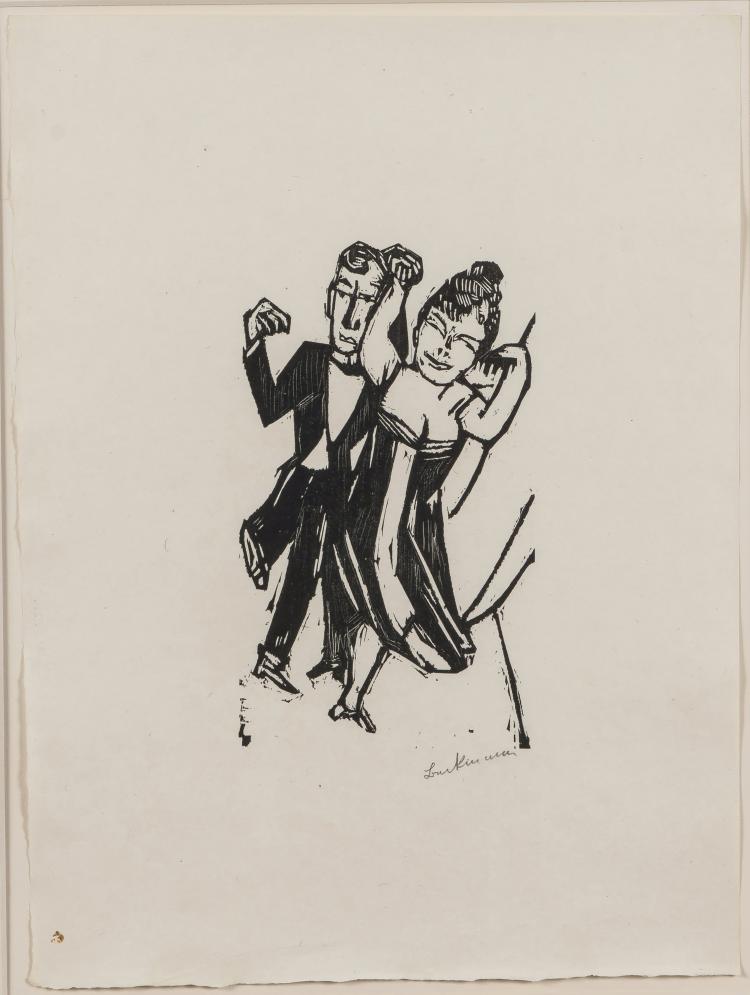 Hauptbild zu Objekt, 'Tanzendes Paar' (Dancing Couple), 1923, Verlag R. Piper & Co., M&uuml;nchen; gedruckt bei C. Wolf & Sohn, M&uuml;nchen, 148C 490