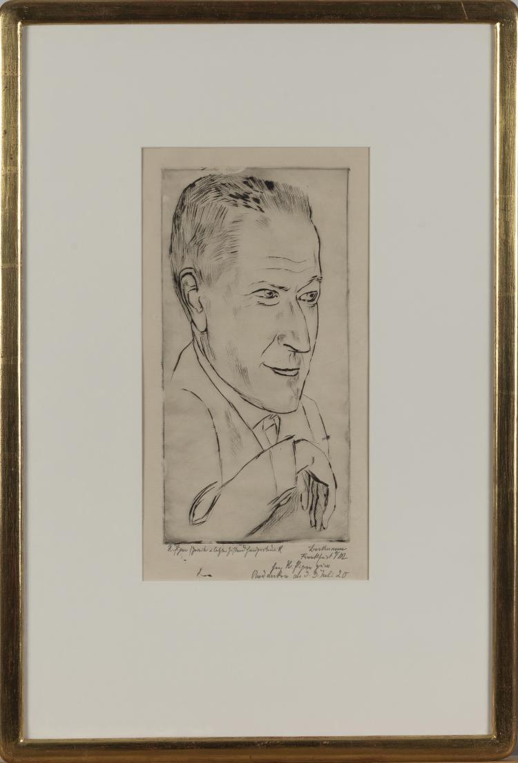 Hauptbild zu Objekt, 'Portrait of Reinhard Piper', 1920, Verlegt von R. Piper & Co, M&uuml;nchen; Gedruckt bei Hanfstaengl, M&uuml;nchen., 148C 493