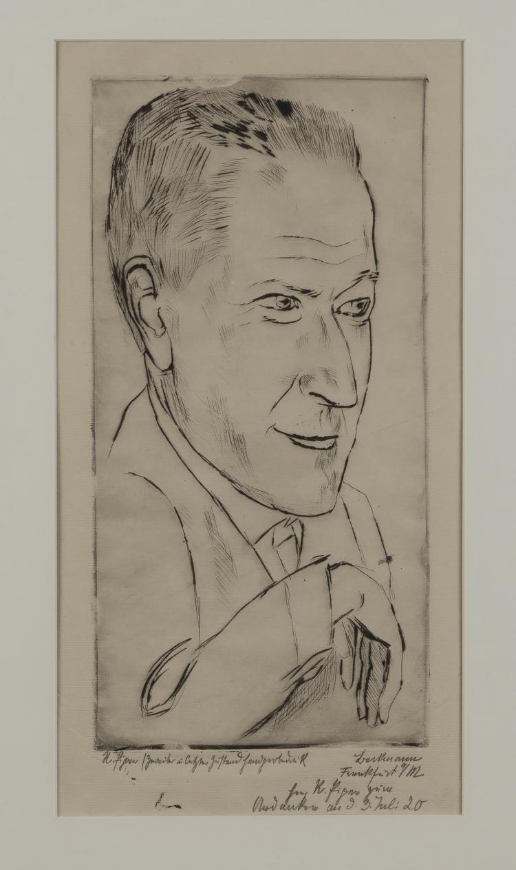 Bild 1 zu Objekt, 'Portrait of Reinhard Piper', 1920, Verlegt von R. Piper & Co, M&uuml;nchen; Gedruckt bei Hanfstaengl, M&uuml;nchen., 148C 493