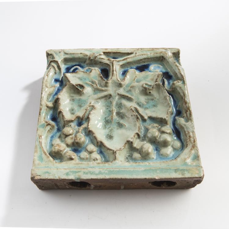 Bild 1 zu Objekt, Zierfliese, um 1900, Bigot, Alexandre, Mer, 147B 518