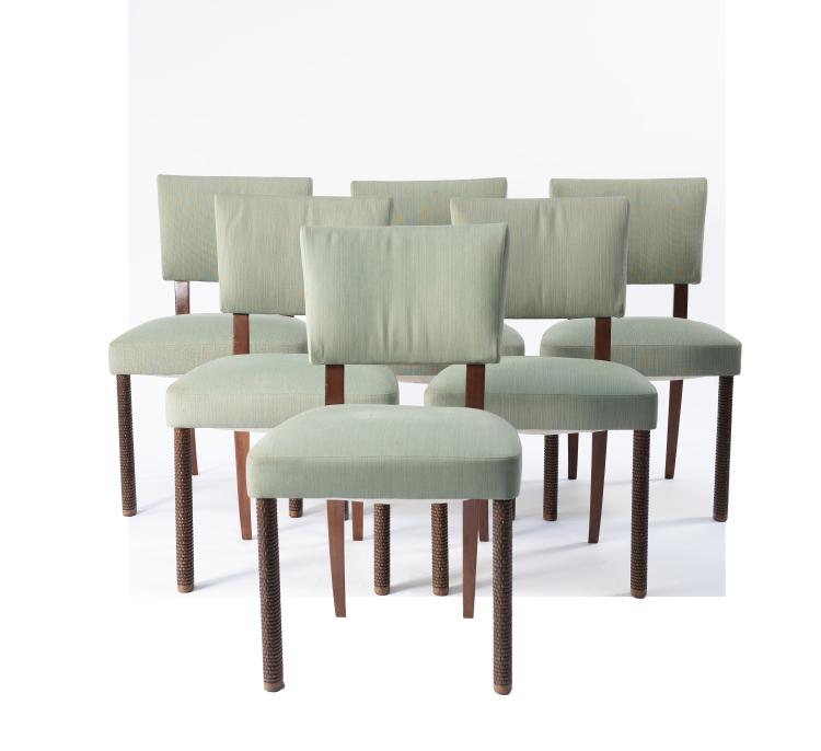 Hauptbild zu Objekt, Six chairs, c. 1937, ABV Atelier Borsani, Varedo, 146B 149