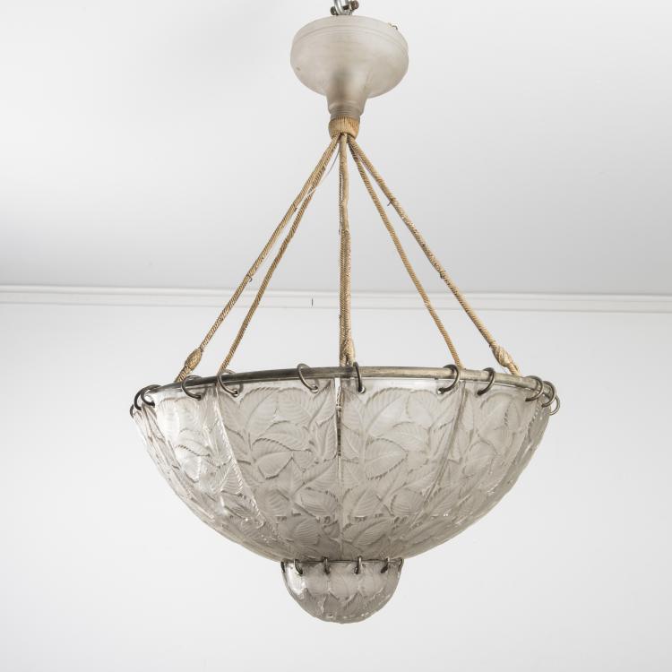 Bild 2 zu Objekt, Deckenleuchte 'Feuilles de Charme', 1921, Lalique, Ren&eacute;, Wingen-sur-Moder, 147A 12