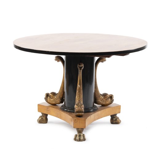 Dining table with dolphins, c. 1820