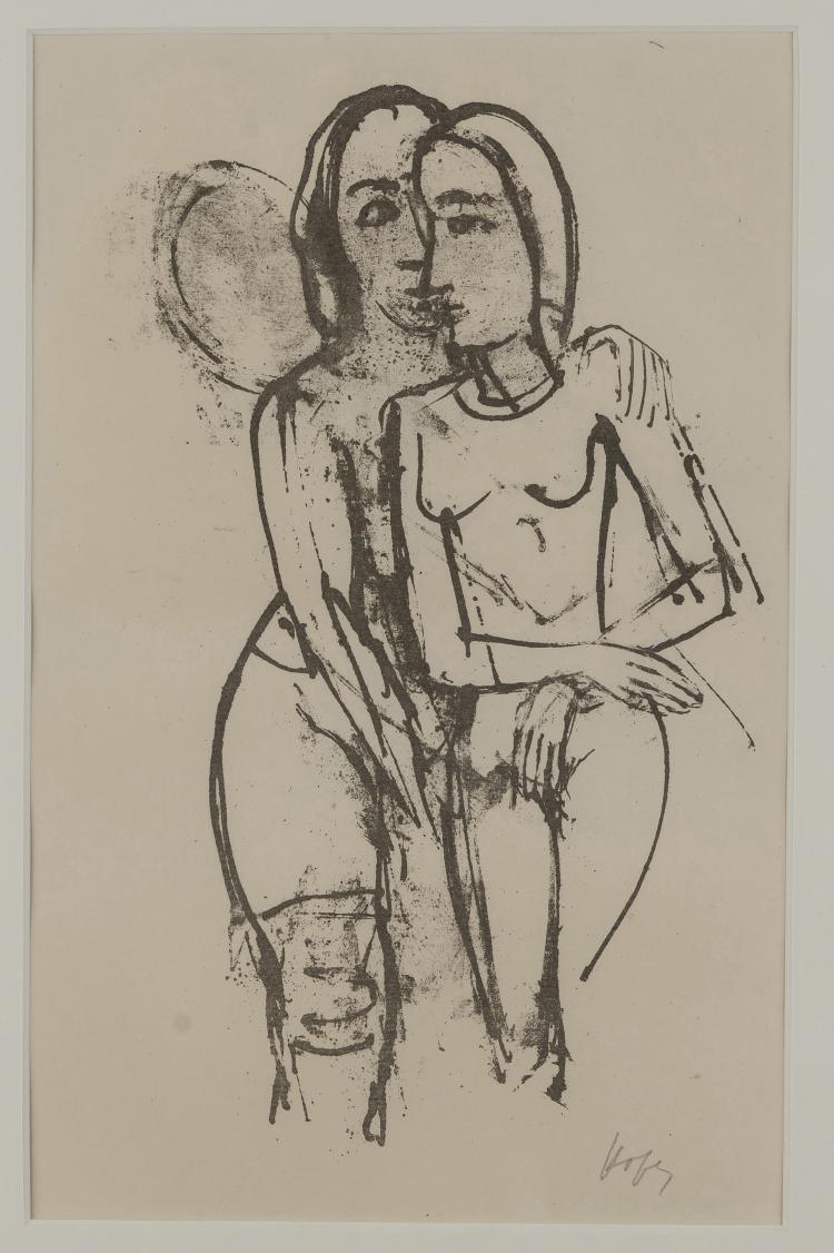 Bild 6 zu Objekt, 'Zenana' (11 lithographs from the same portfolio), 1923, Editiert von der Mar&eacute;es Gesellschaft und R. Piper & Co., M&uuml;nchen, 1923, 148C 497