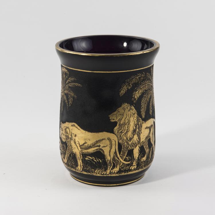 Hauptbild zu Objekt, Vase 'Animor', um 1926, Moser, Ludwig, Karlsbad, 147B 304