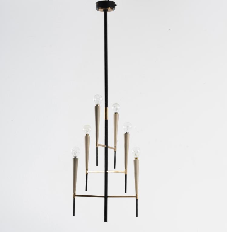Hauptbild zu Objekt, Ceiling light, c.1954, Stilnovo, Mailand (zugeschrieben), 146B 194