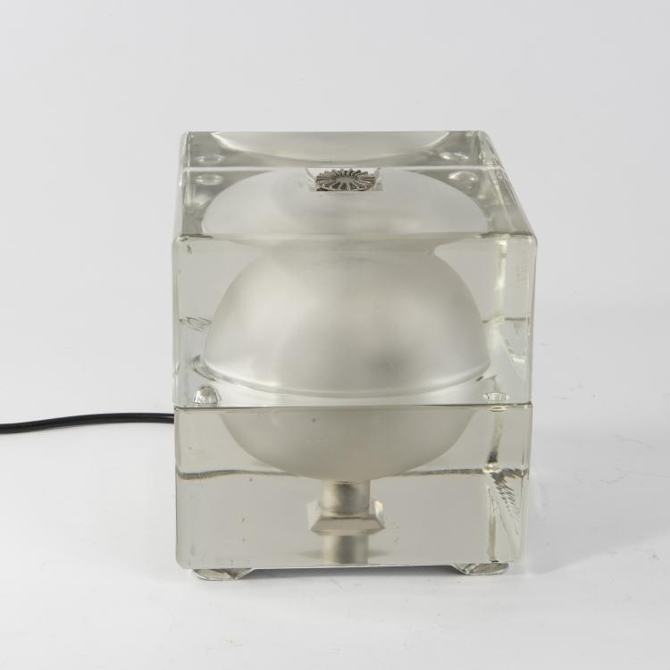 Bild 1 zu Objekt, Tischleuchte 'Cubosfera', 1968, Fidenza Vetraria, Italien, 146B 306